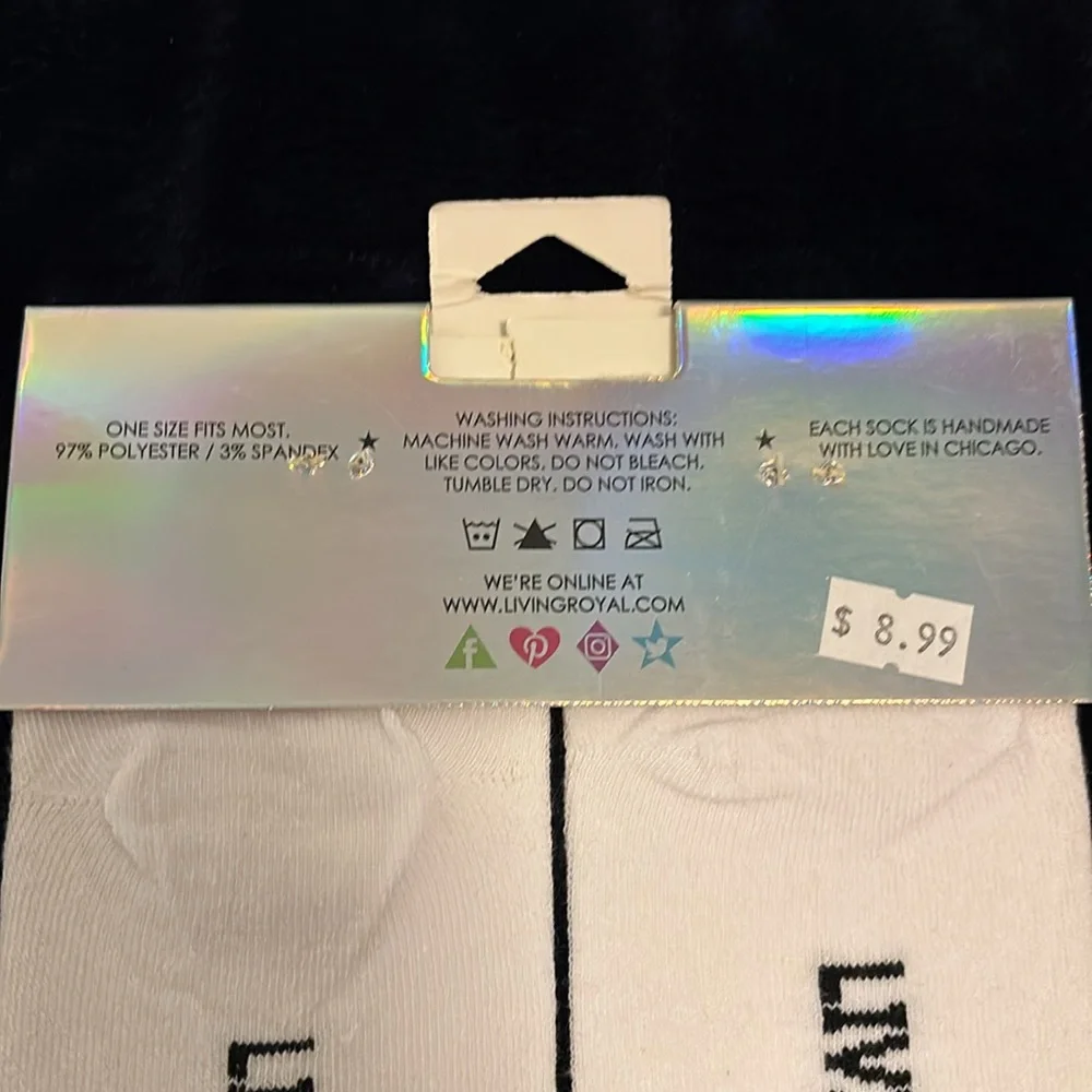 Living Royal Cat Socks OSFM